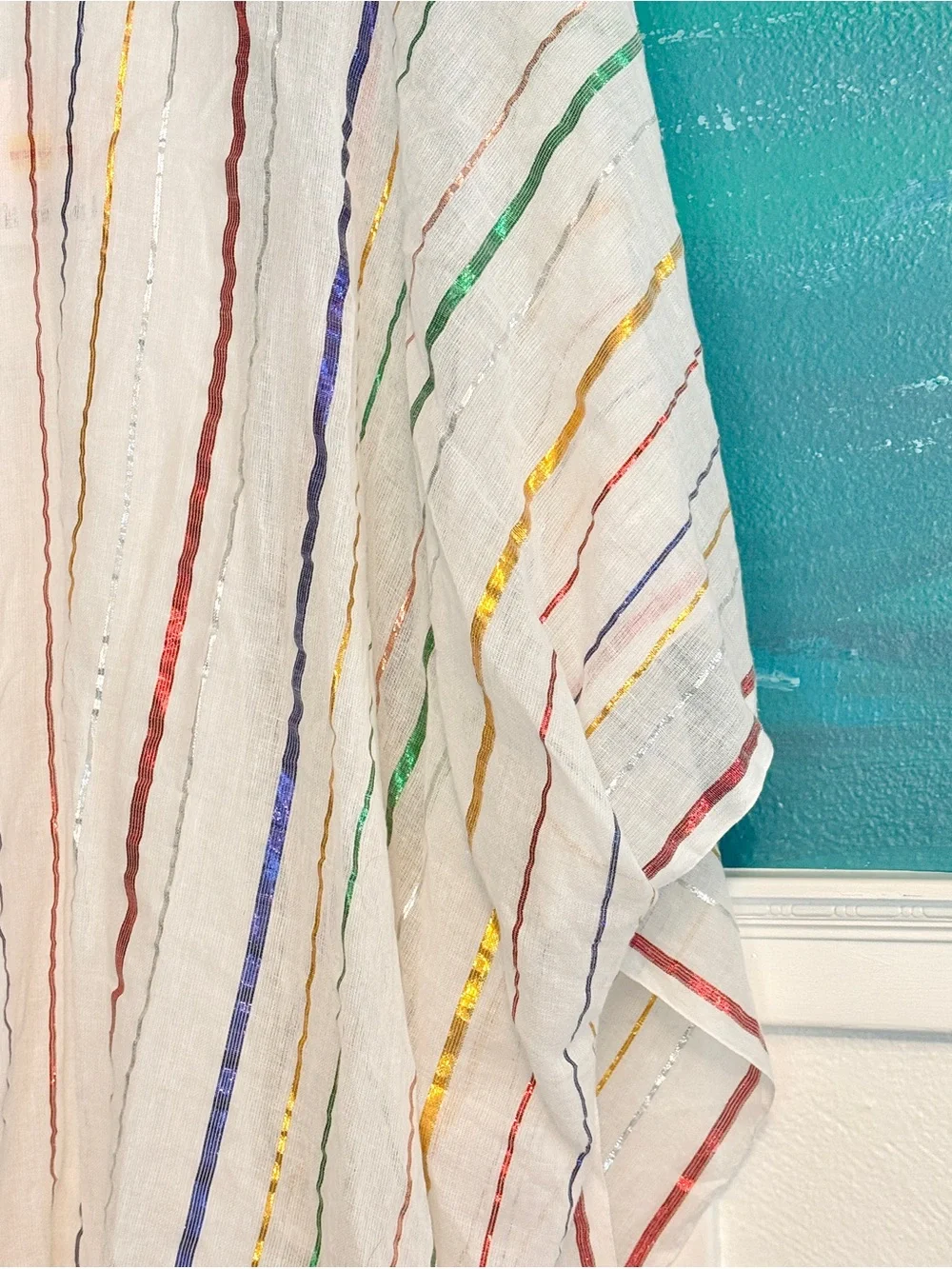 LC Lauren Conrad Striped Ruana